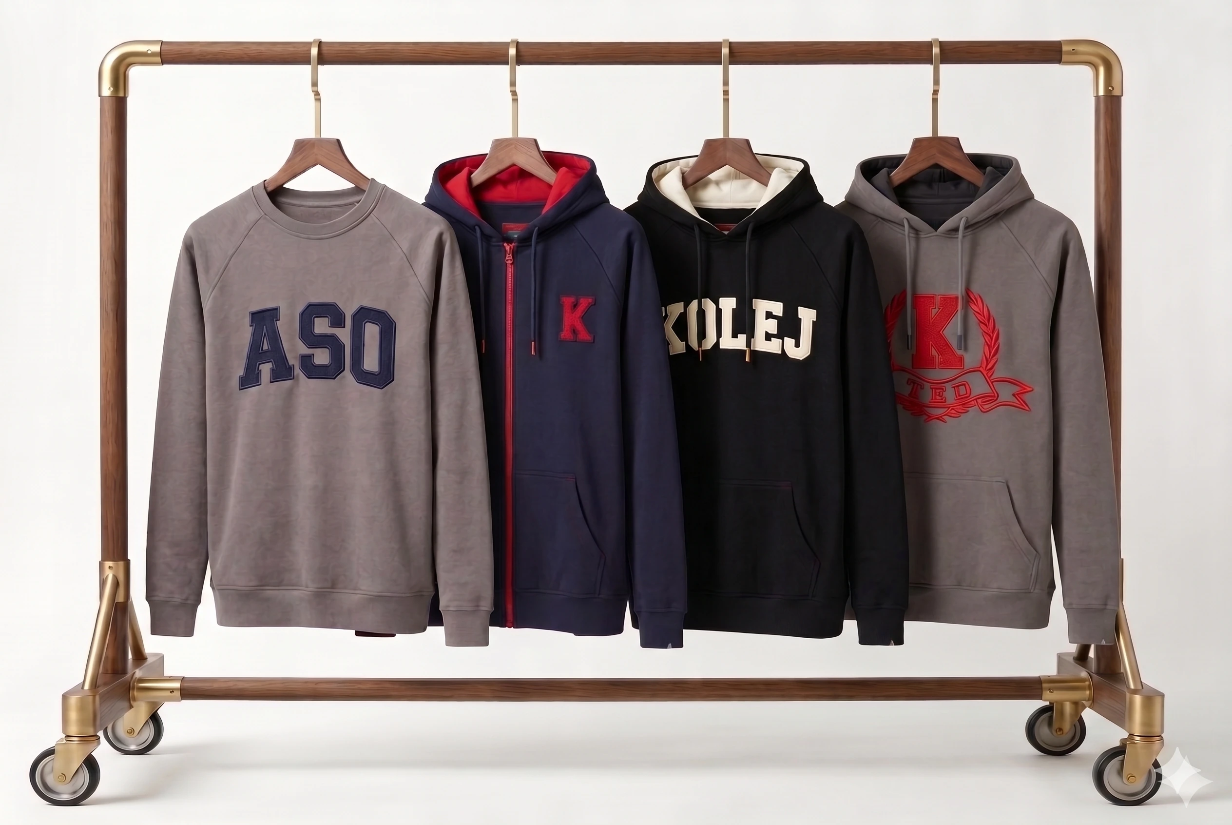 Kolej Tarzı Tasarım Okul Sweatshirt Modelleri