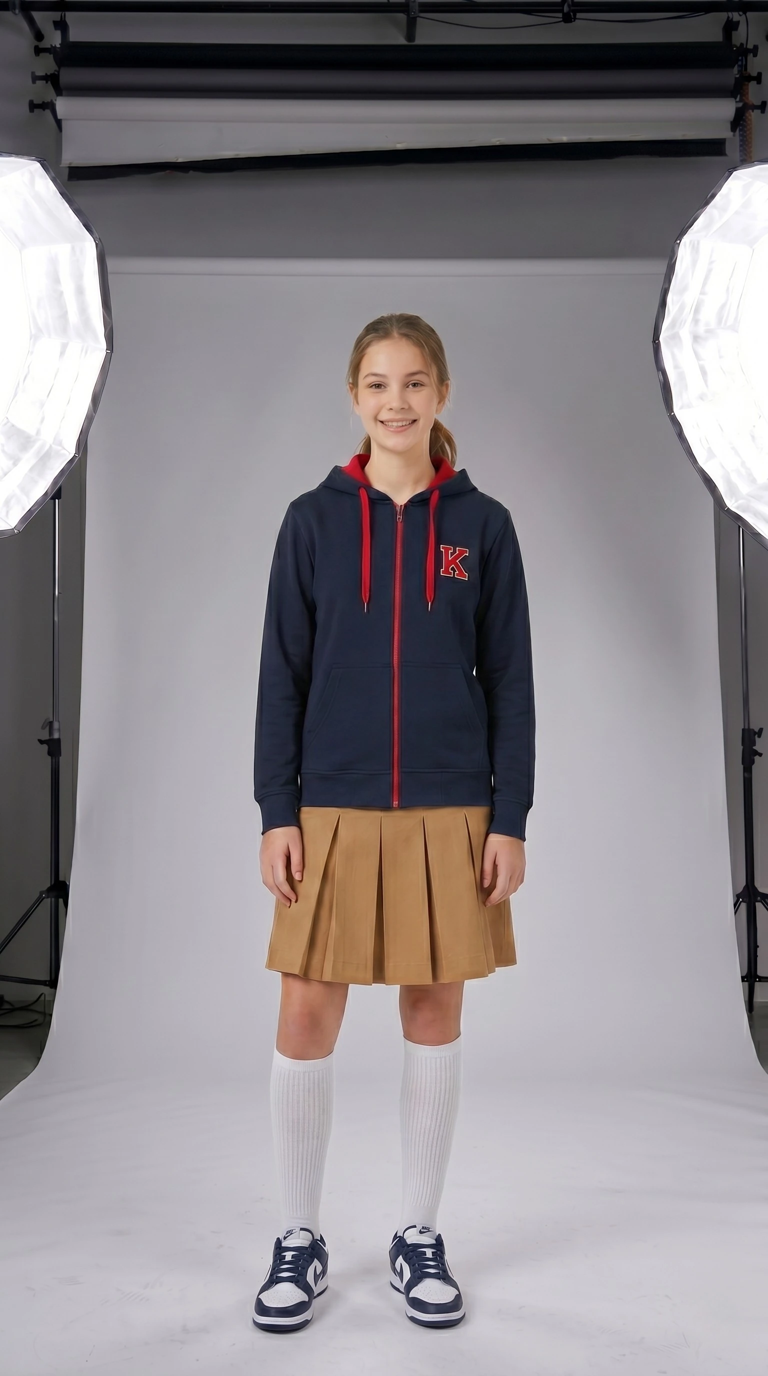 Öğrenci Okul Hoodie Kombini